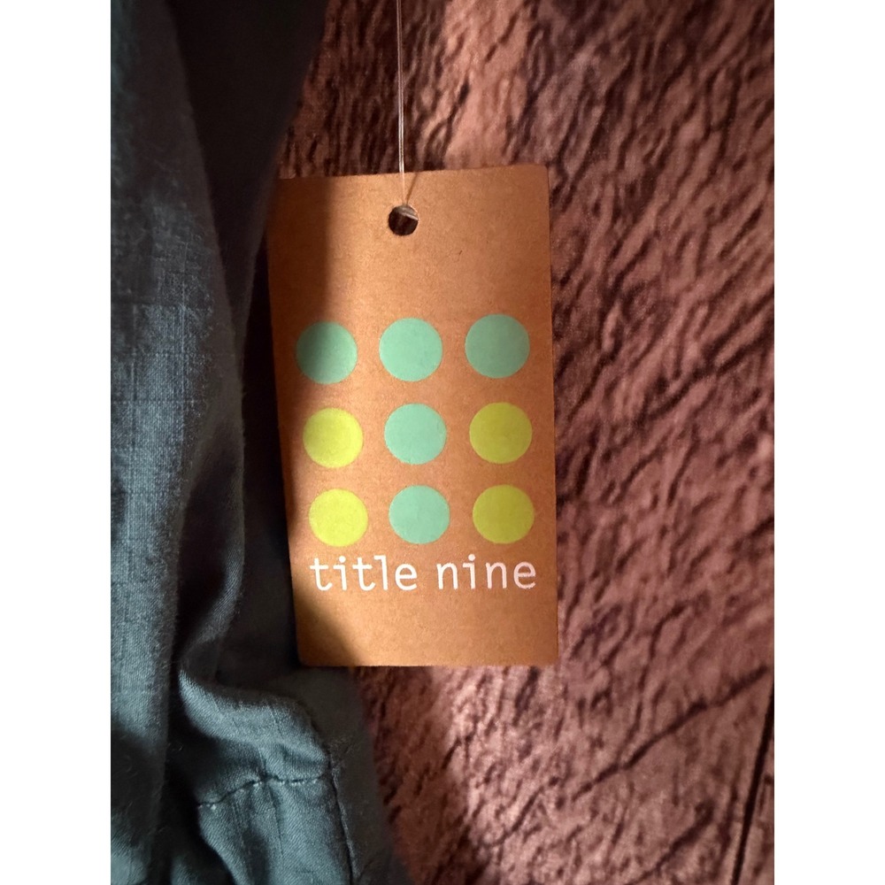 Title Nine Dress Utility Brash Teal Travel Athleisure Versatile Size Large NWT - Picture 7 of 9
